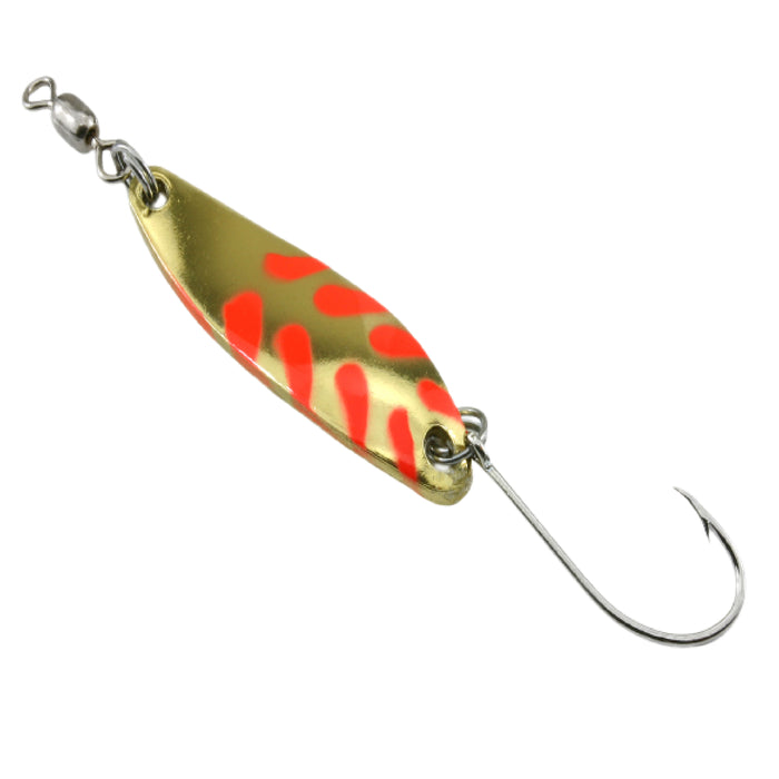 4pcs 3oz Green Fishing Spoons jig reble Hook Krocodi Lure Gold Mackerel  Blue Red