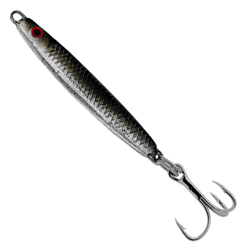 H&H Lure Company 3 Glass Minnow Double Rig, Moon Glow